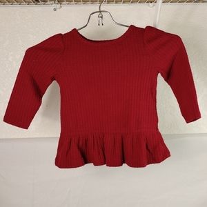 Girls Maroon Knit Dress - Infant/Toddler NWT